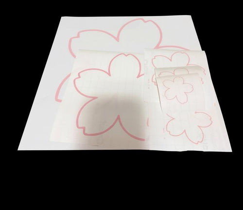 Cherry Blossom Outline Livery Car Decals (any color available)